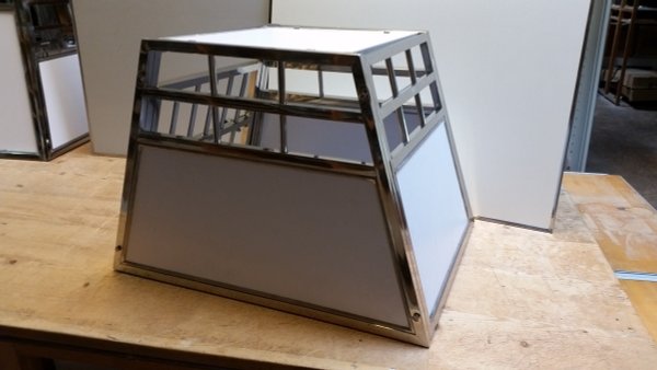 Edelstahl-Hundetransportbox klein (E) 54x68x48cm