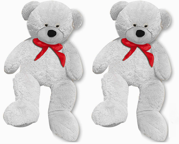 Teddybären 100cm "weiß" 2-er Set