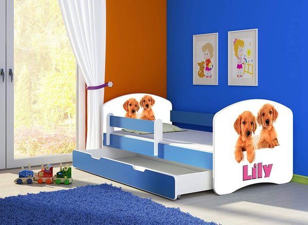 Kinderbett "Hund" 180x80cm + Bettkasten