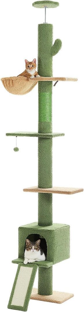 Kaktus-Kratzbaum 216-274cm "grün/braun"